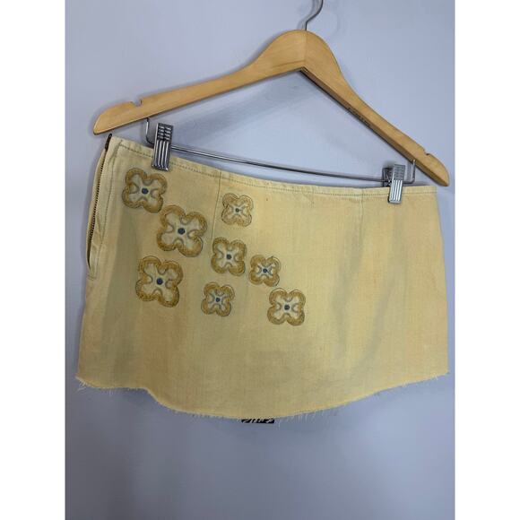 I.AM.GIA Fauna Mini Skort Tan Demin Women's XS New - Picture 9 of 16